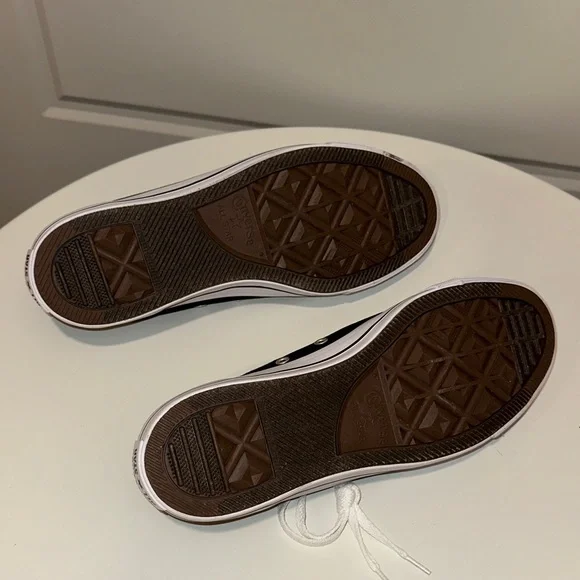 Converse Black and White Canvas Sneakers - Picture 3 of 4